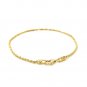 10k Yellow Gold Solid Diamond Cut Rope Bracelet 1