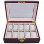 10Slots Single Watch Display Ebony Wood Matt LA01