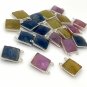 11 Pcs Natural SapphireSilver Findings Bulk Wholesale Jewelry Supplies 17.5 X14.5mm Default Title