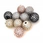 12mm Shamballa Beads; Spacer Beads; Pave Beads; CZ Micro PavRose Gold Beads Jewelry Supplies Gold