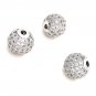 12mm Shamballa Beads; Spacer Beads; Pave Beads; CZ Micro PavRose Gold Beads Jewelry Supplies Gold