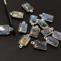 13 Pcs Labradorite Gemstone Charms; SterlingJewelry Making Jewelry Supplies 17x10mm Default Title