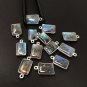13 Pcs Labradorite Gemstone Charms; SterlingJewelry Making Jewelry Supplies 17x10mm Default Title