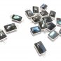 13 Pcs Labradorite Gemstone Charms; SterlingJewelry Making Jewelry Supplies 17x10mm Default Title