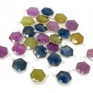 13 Pcs Natural SapphBulk Wholesale Jewelry Supplies Silver Jewelry Findings 17x20mm Default Title