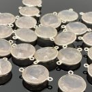 13 Pcs Rose Gemstone Connectors Wholesale Bulk Jewelry Supplies 21x15.5mm - 22x16mm Default Title