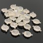 13 Pcs Rose Gemstone Connectors Wholesale Bulk Jewelry Supplies 21x15.5mm - 22x16mm Default Title