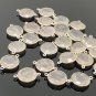 13 Pcs Rose Gemstone Connectors Wholesale Bulk Jewelry Supplies 21x15.5mm - 22x16mm Default Title
