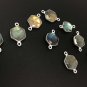 13 Pcs Natural Labradorite Double Bail Connectors Bulk Connector Charms 19.5x12.5mm Default Title