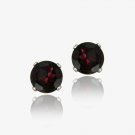 14K Gold 2.2ct Garnet Stud Earrings, 6mm EWG12500G