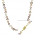 14k Gold 6-7mm Genuine Multi-Colored Freshwater Cultured Pearl Necklace NSG10501