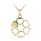 14K Gold Filled Circle of Hearts Necklace PGF12395