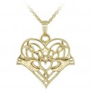 14K Gold Filled Hands Holding Heart Necklace PGF12396