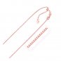 14k Rose Gold Adjustable Box Chain 0.85mm