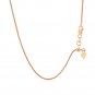 14k Rose Gold Adjustable Popcorn Chain 1