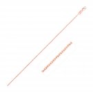 14k Rose Gold Cable Link Chain 1