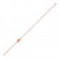14k Rose Gold Chain Bracelet with Polished Knot