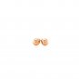 14k Rose Gold Round Faceted Style Stud Earrings Rose Gold