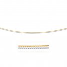 14k Two-Tone Double Strand Cable Pendant Chain 1