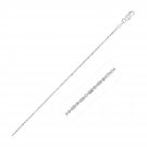 14k White Gold Diamond-Cut Bead Chain 1