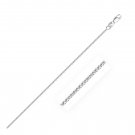 14k White Gold Gourmette Chain 1