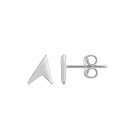 14k White Gold Polished Arrow Head Post Earrings White Gold