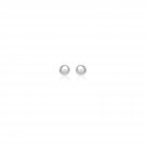 14k White Gold Round Stud Earrings (4.0 mm) D53506983