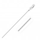 14k White Gold Round Wheat Chain 1