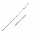14k White Gold Round Wheat Chain 1