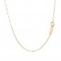 14k Yellow Gold 18 inch Necklace with Polished Butterflies and Beads
