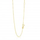 14k Yellow Gold Adjustable Box Chain 0