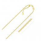 14k Yellow Gold Adjustable Box Chain 1