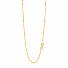 14k Yellow Gold Adjustable Cable Chain 1
