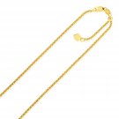 14k Yellow Gold Adjustable Popcorn Chain 1