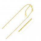 14k Yellow Gold Adjustable Rope Chain 1