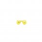 14k Yellow Gold Ball Earrings with Faceted Texture Yellow Gold