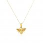 14K Yellow Gold Bee Necklace