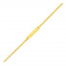 14k Yellow Gold Childrens Heart Link ID Bracelet