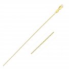 14k Yellow Gold Classic Box Chain 0.45mm