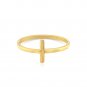 14k Yellow Gold Cross Motif Ring
