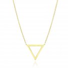 14k Yellow Gold Delta Symbol Chain Necklace
