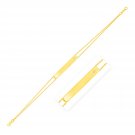 14K Yellow Gold Engravable Bar Bracelet with Diamond