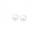 14k Yellow Gold Freshwater Cultured White Pearl Stud Earrings (6.0 mm) D138575