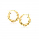 14k Yellow Gold Hoop Earrings (5-8 inch) D169743
