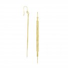 14k Yellow Gold Multiple Asymmetrical Chain Drop Earrings D94873235