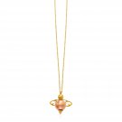 14k Yellow Gold Necklace with Bee Pendant