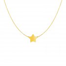 14k Yellow Gold Necklace with Five Pointed Star