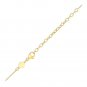 14k Yellow Gold Necklace with Rounded Tear Drop Pendant
