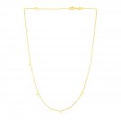 14K Yellow Gold Necklace with Triangles