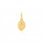 14k Yellow Gold Oval Religious Medal Pendant Yellow Gold